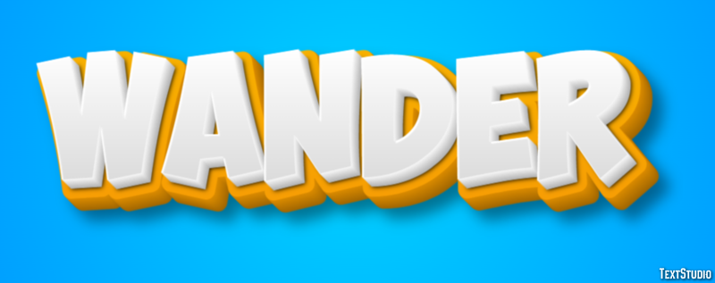 Wander Effet de Texte