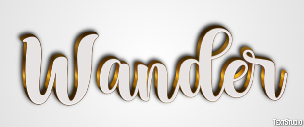 Wander Text effect