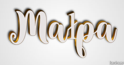 Małpa Effet de texte