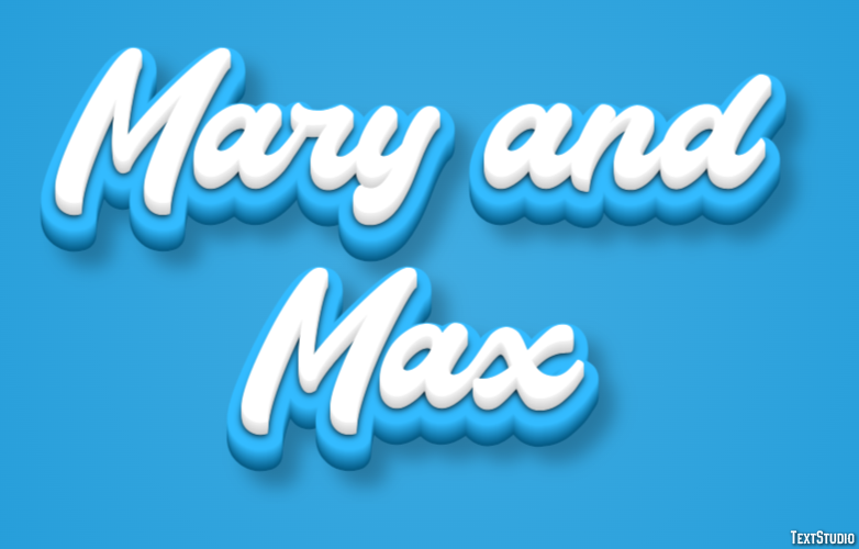 Mary and Max Texteffekt