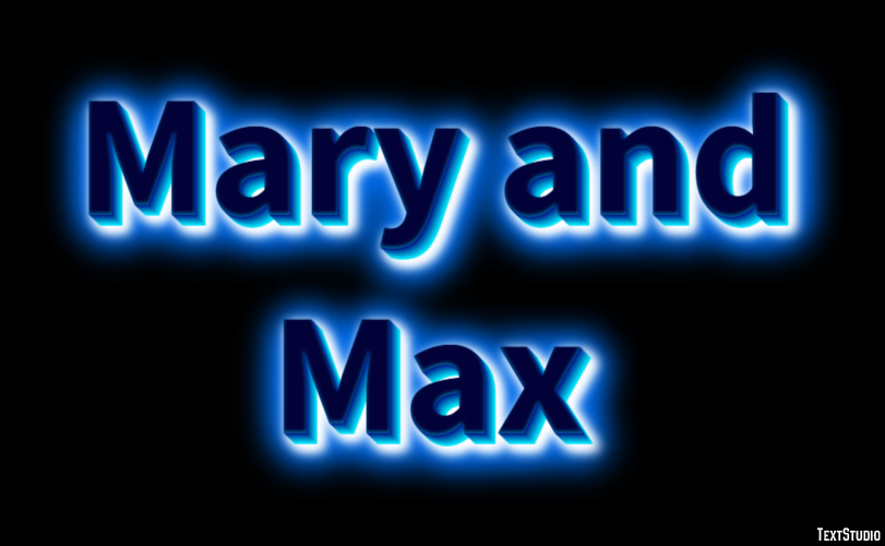 Mary and Max Text Effect