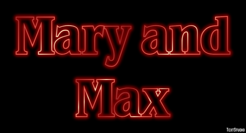 Mary and Max Texteffekt