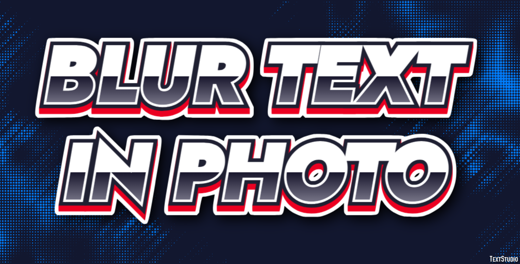 Blur Text In Photo Effet de Texte