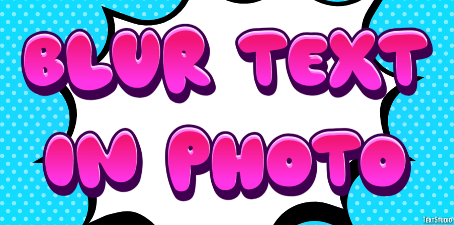 Blur Text In Photo Effet de Texte
