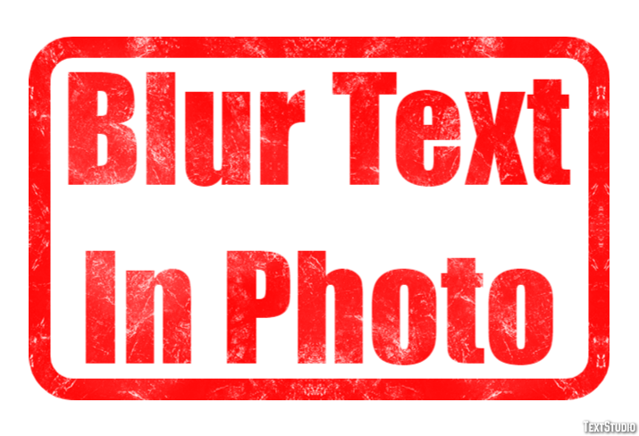 Blur Text In Photo Effet de Texte