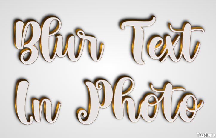 Blur Text In Photo Effet de Texte