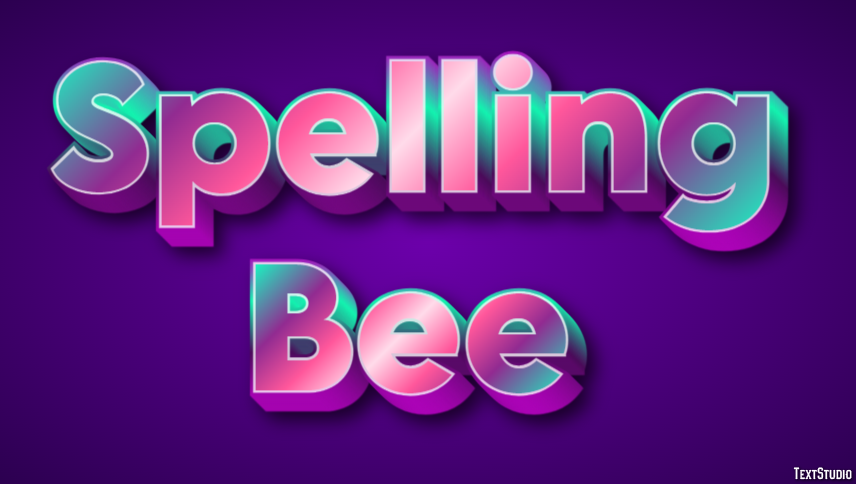 Spelling Bee Efeito de texto