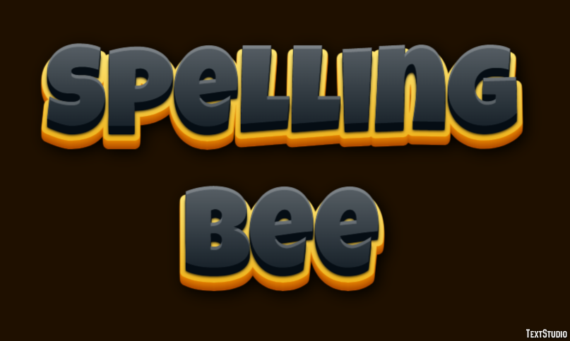 Spelling Bee Tekst Effect