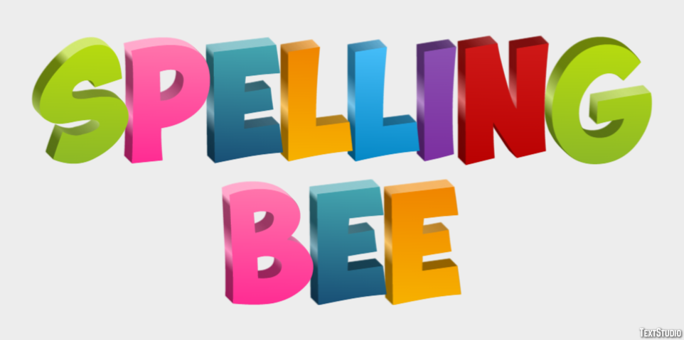 Spelling Bee Efeito de texto
