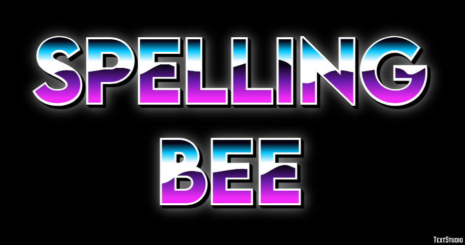 Spelling Bee Efeito de texto
