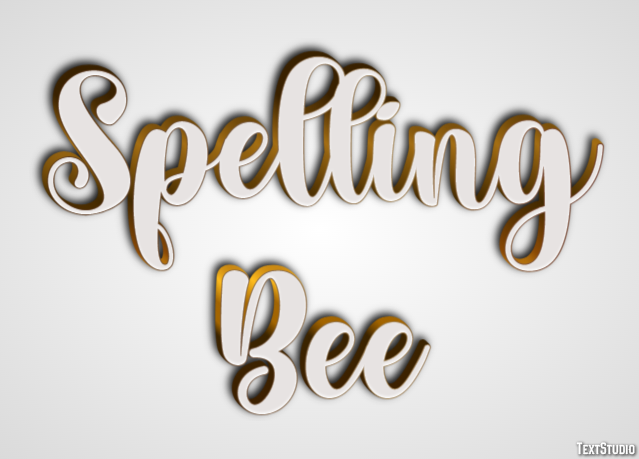 Spelling Bee Tekst Effect