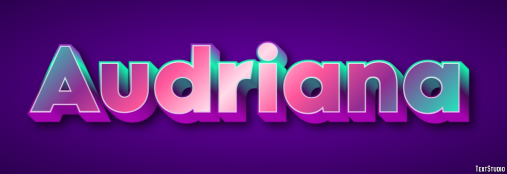 Audriana Text effect