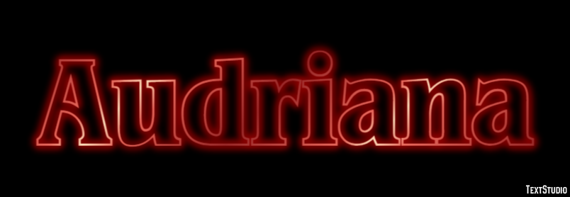 Audriana Text effect