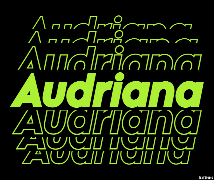 Audriana Text Effect