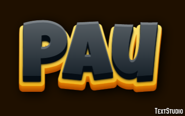 Pau Efeito de texto