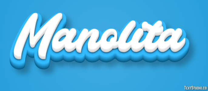 Manolita Efecto de Texto