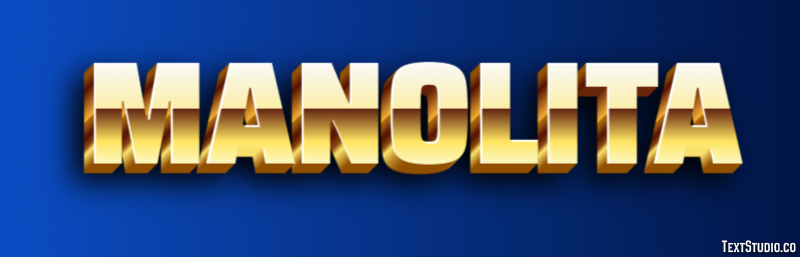 Manolita Efecto de Texto