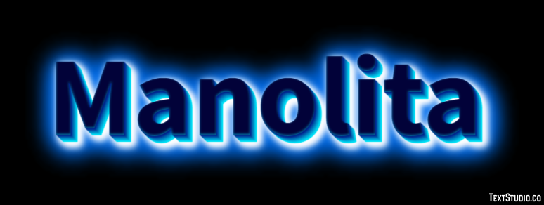 Manolita Efecto de texto