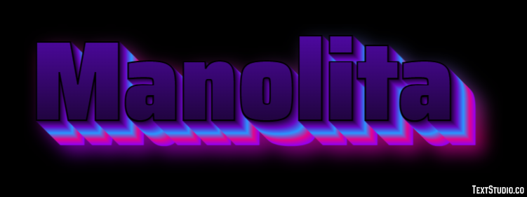 Manolita Efecto de Texto
