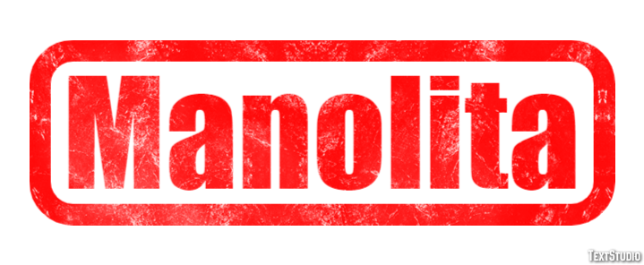 Manolita Efecto de texto