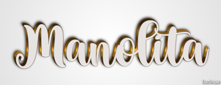 Manolita Efecto de Texto