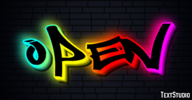 Open Text Effect