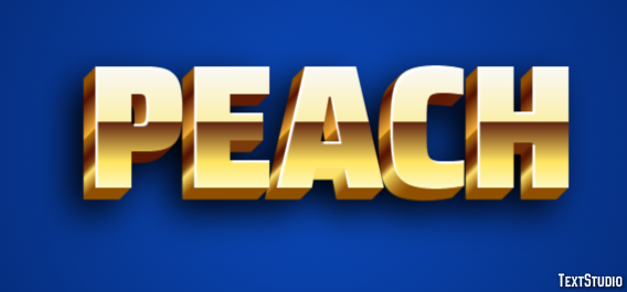 Peach Efecto de Texto