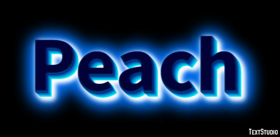 Peach Эффект текста