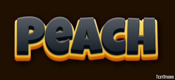 Peach Efecto de Texto