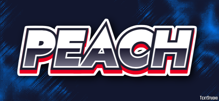Peach テキスト効果