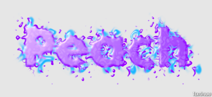 Peach Effet de Texte