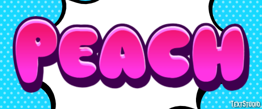 Peach Effetto testo