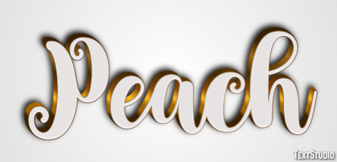 Peach Эффект текста