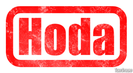 Hoda Text effect