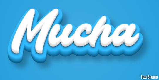 Mucha Text effect