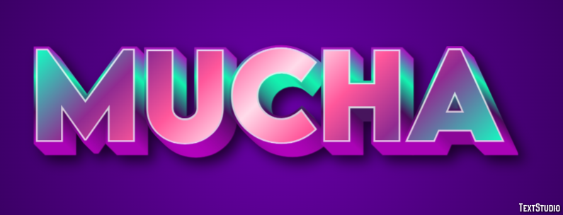 Mucha Text effect