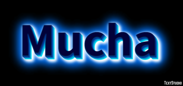 Mucha Text effect
