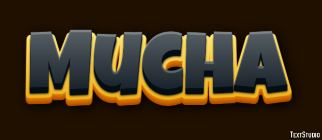 Mucha Text effect