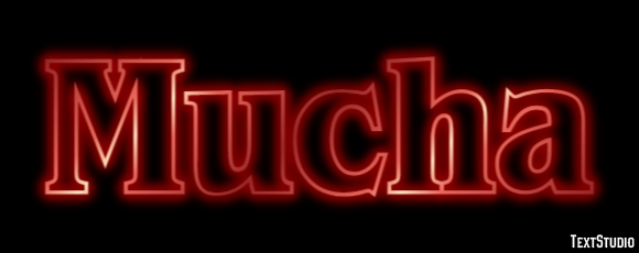 Mucha Text effect