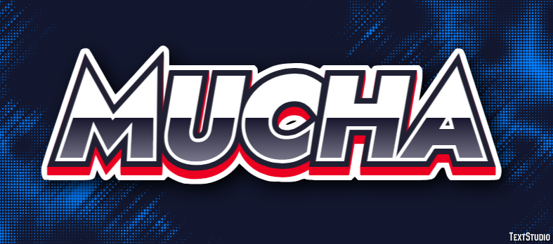 Mucha Text effect