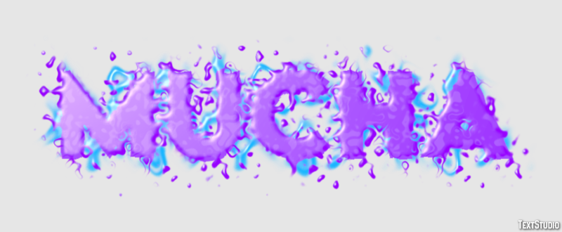 Mucha Text effect