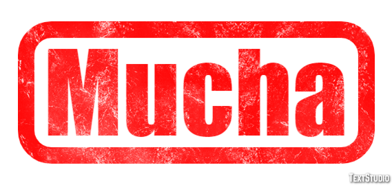 Mucha Text effect