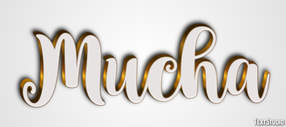 Mucha Text effect