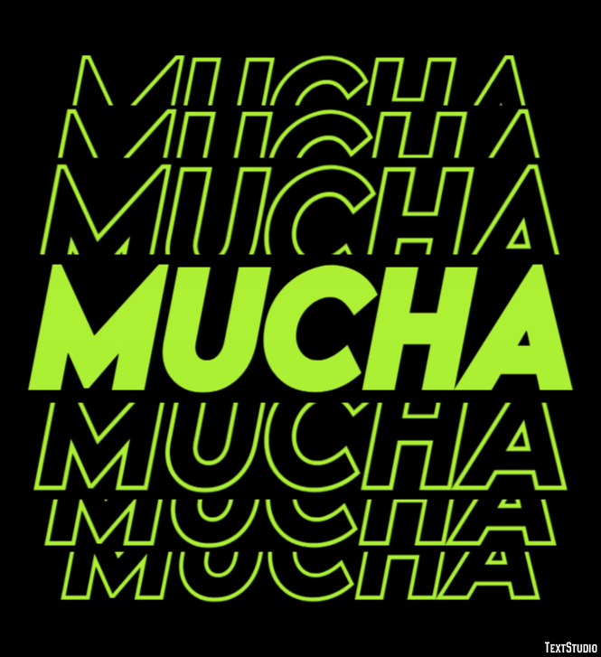 Mucha Efecto de Texto