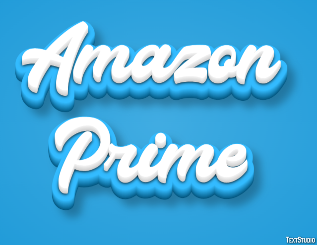 Amazon Prime Texteffekt