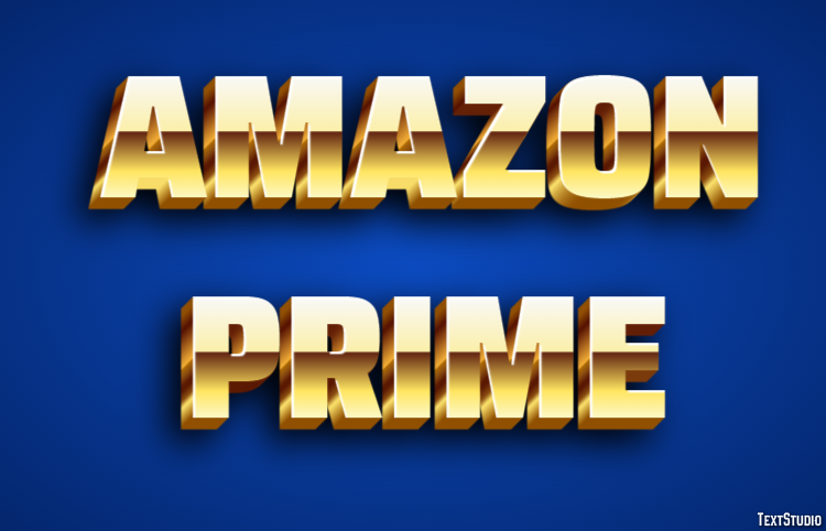 Amazon Prime Texteffekt