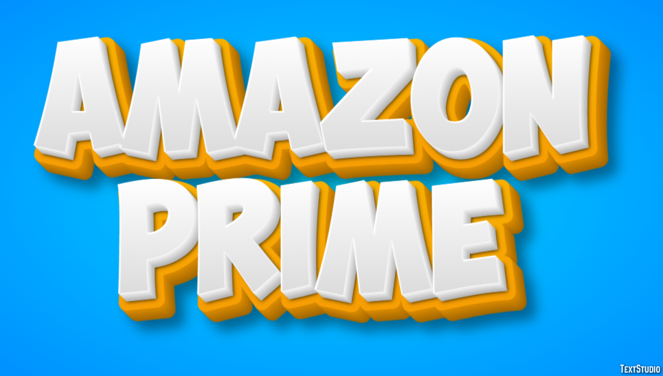 Amazon Prime Texteffekt