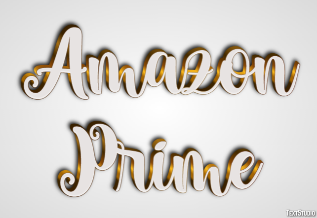 Amazon Prime Texteffekt