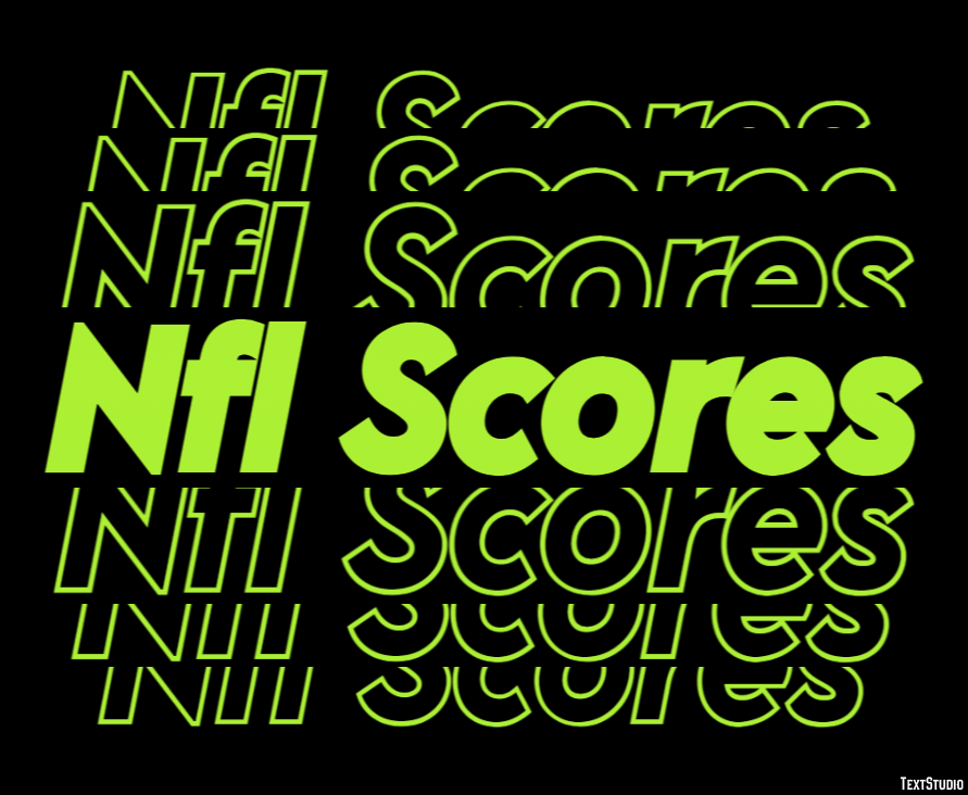 Nfl Scores Efecto de Texto