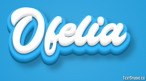 Ofelia Effetto testo
